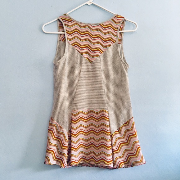 ✨A Common Thread Top w Chevron Silk Pattern Size P - Picture 4 of 8
